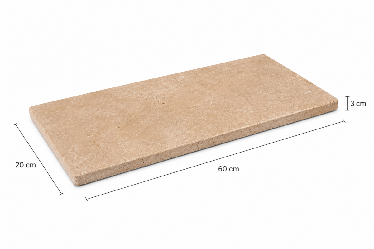 Borde de Pileta Mármol Travertino 20x60x3 | Vedek Revestimientos