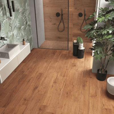 Porcelanato Símil Madera Cassterly Caoba