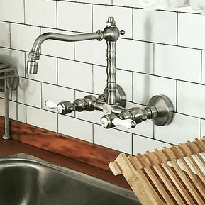 Grifería Robinet Berna Cocina de Pared Alto