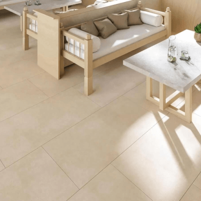 Porcelanato Simil Cemento Ark Ivory 120x60 cm | Vedek Revestimientos