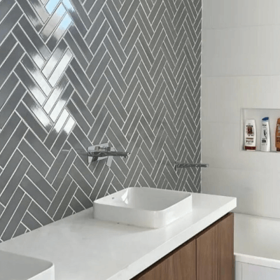 Cerámica Finlandia Cinza Gris 5x21 cm | Vedek Revestimientos