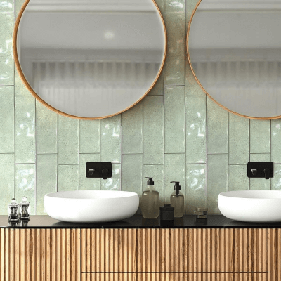 Cerámica Aquarela Mint Ceral 7,5X25 CM | Vedek Revestimientos