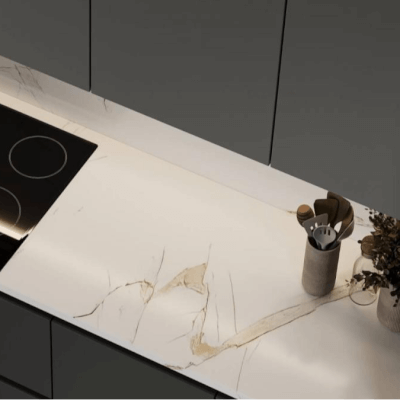 Statuario Gold - Piedra Sinterizada Vedek | Vedek Revestimientos