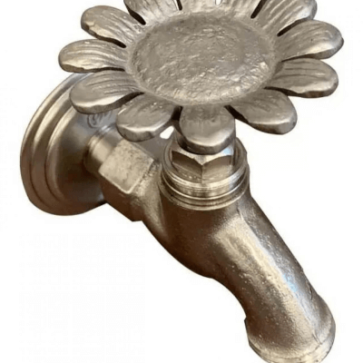 Canilla Robinet para Jardin Margarita Níquel Mate | Vedek Revestimientos