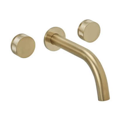 Griferia Peirano Lavatorio  de Pared  Fabric Gold | Vedek Revestimientos