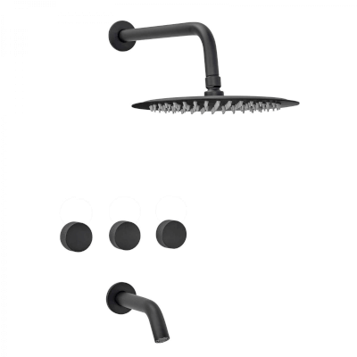 Grifería Peirano  para Ducha Fabric Negro Mate | Vedek Revestimientos