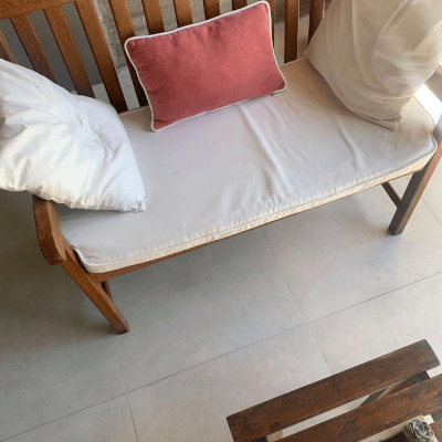 Porcelanato Exterior Clay White Stone 60x60 Antideslizante R11 | Vedek Revestimientos